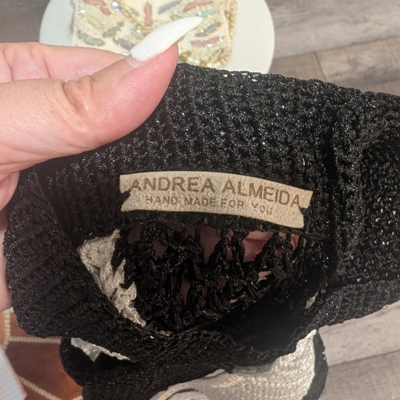 Andrea Almeida Black And White Crochet Greta Mini Dress Xs - Picture 16 of 16